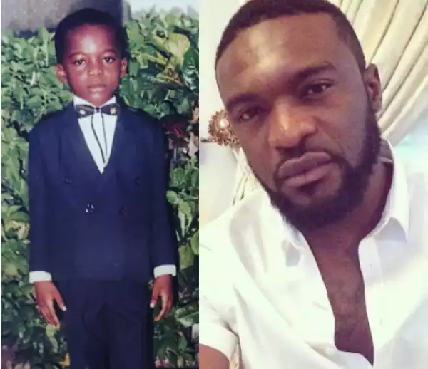 Nollywood actor, Kenneth Okolie shares his cute childhood photo